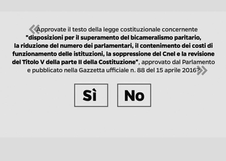 Referendum, Italiani "affezionati" alla doppia Camera: il No che avanza