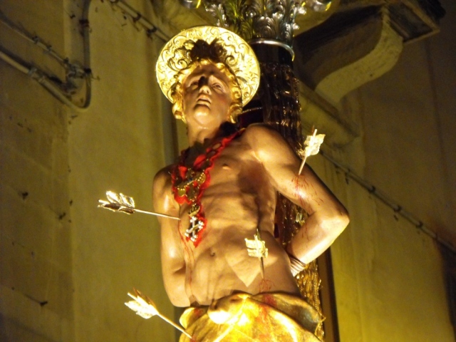 Siracusa, San Sebastiano: processione rinviata di una settimana