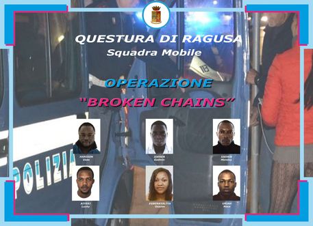 Ragusa, tratta di esseri umani: 6 fermati