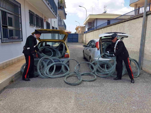 Priolo, coppia sorpresa a rubare cavi di rame: denunciati