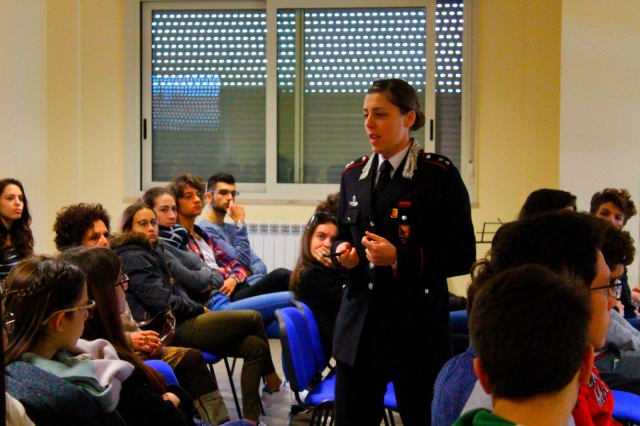 I Carabinieri incontrano gli studenti del Liceo Gargallo