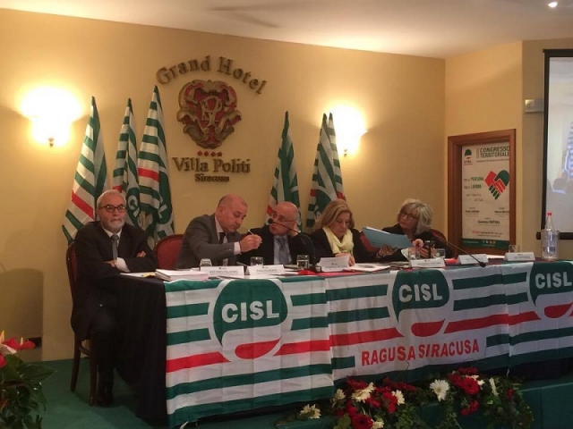 Paolo Sanzaro confermato segretario Cisl Ragusa Siracusa