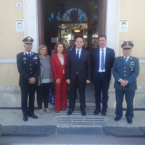 Il prefetto Castaldo in visita al Comune di Solarino