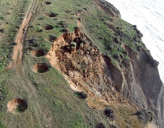 Agrigento, la collina Drasy continua a sfaldarsi