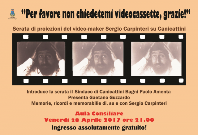 Canicattini Bagni, “Per favore non chiedetemi videocassette, grazie!”