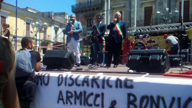 Lentini, stamattina la manifestazione contro discarica Armicci