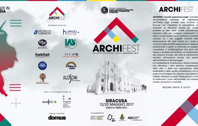 Siracusa, "Archifest": un evento per celebrare la figura dell'architetto