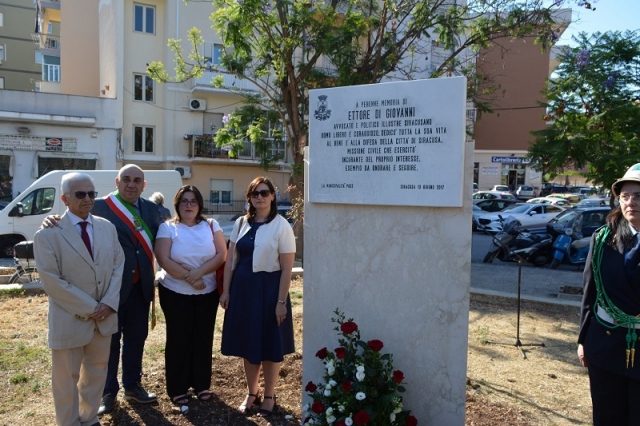 Siracusa, Largo Leonardo Da Vinci intitolato a Ettore Di Giovanni