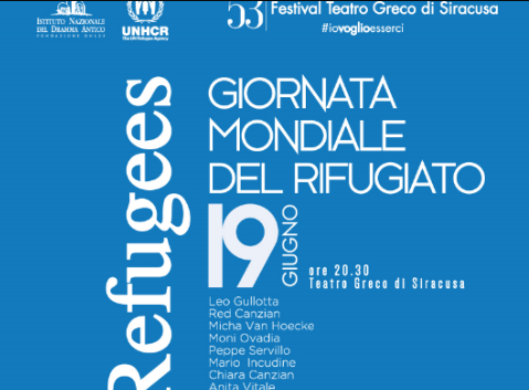 Giornata mondiale del rifugiato al Teatro Greco di Siracusa