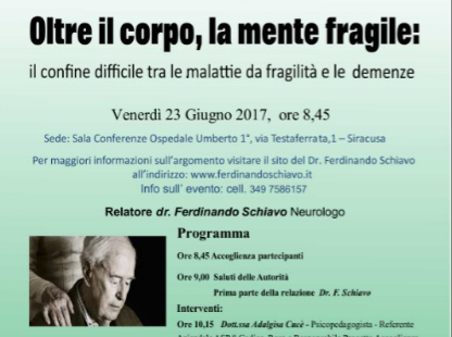 Convegno su invecchiamento e malattie neurodegenerative