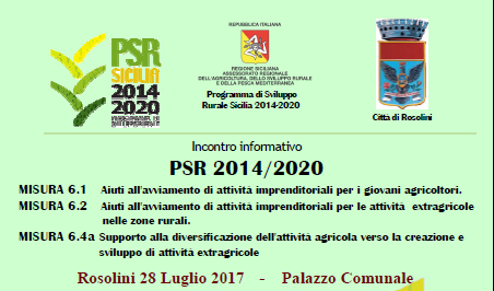 Rosolini, un incontro su Programma di Sviluppo Rurale Sicilia