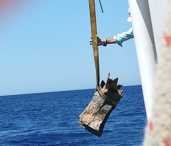 Levanzo, Recuperato 12° rostro in bronzo della battaglia delle Egadi