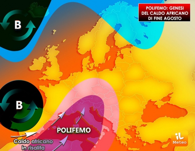Nuova ondata di caldo africano dal 26 agosto