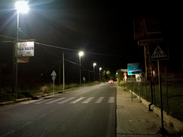 Augusta, Coltraro: "Tornata la luce sulla provinciale 1, problema risolto"