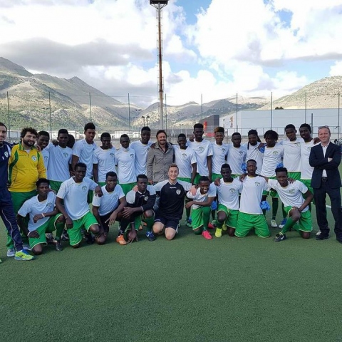 Palermo, Totò Schillaci allena squadra minori profughi