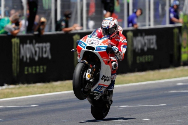 Moto Gp, trionfo dell'italiano Andrea Dovizioso