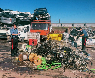 Carlentini, deteneva 300 chili di rame di provenienza sospetta