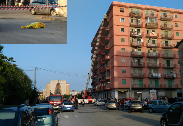 Siracusa, dramma in Via Paternò: donna di 54 anni si lancia dall'ottavo piano