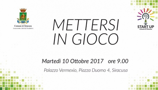 Siracusa, "Mettersi in gioco": si ripensano i bandi start up