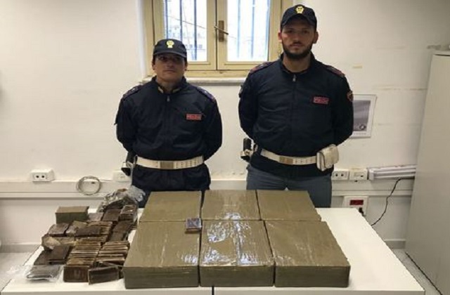 Palermo, sequestrati 70 chili di hashish: 4 arresti