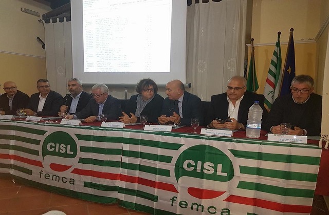 Priolo, attivo della Femca Cisl con la segretaria nazionale Garofalo