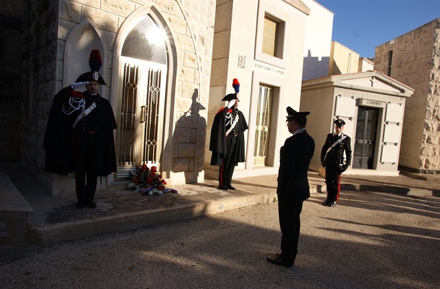 Siracusa, commemorazione del "sacrificio" del carabiniere Ganci