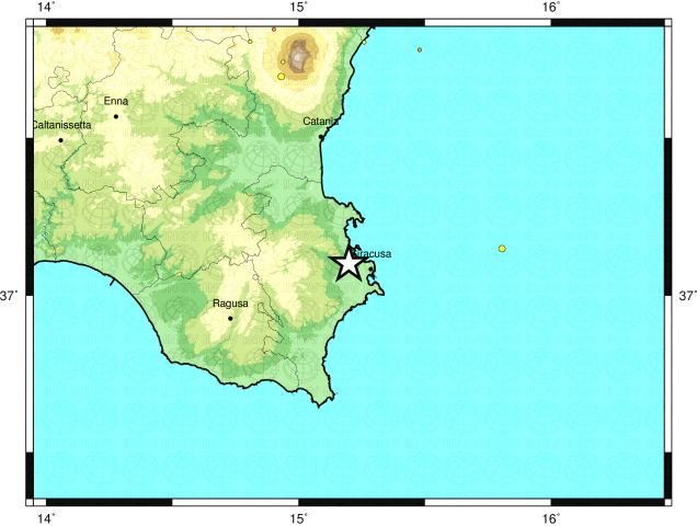 Floridia, lieve scossa di terremoto stamattina