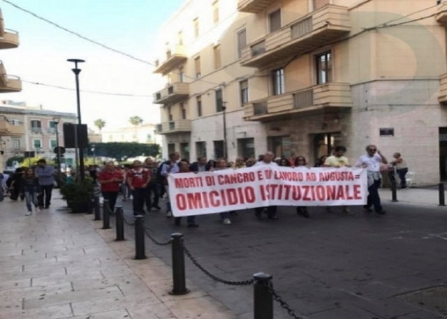 Melilli, quarta manifestazione contro l'inquinamento dell'aria