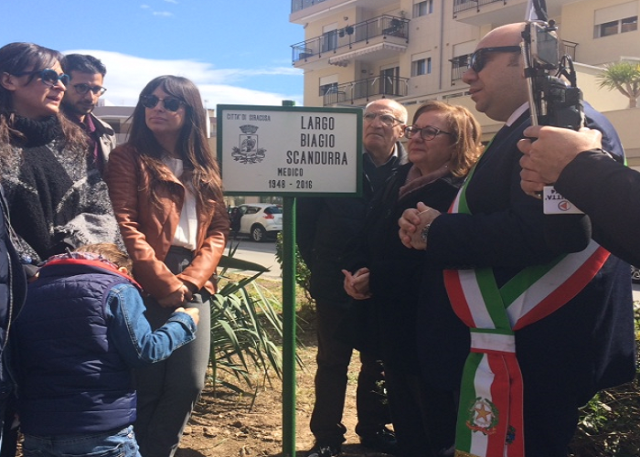 Siracusa, intitolato largo al medico Biagio Scandurra