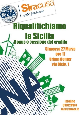 Siracusa, incentivi fiscali per l'edilizia: da Cna "Riqualifichiamo la Sicilia"