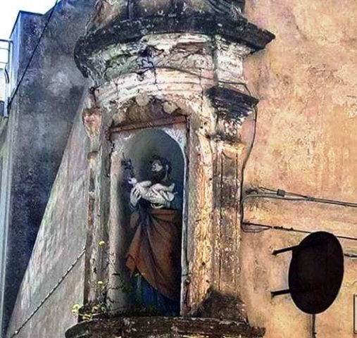 Pachino, restaurata la nicchia della casa di San Giuseppe