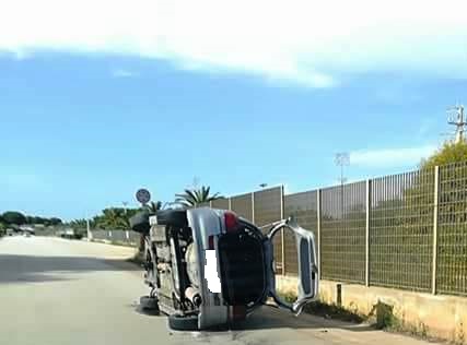 Siracusa, Strada Spinagallo: incidente autonomo