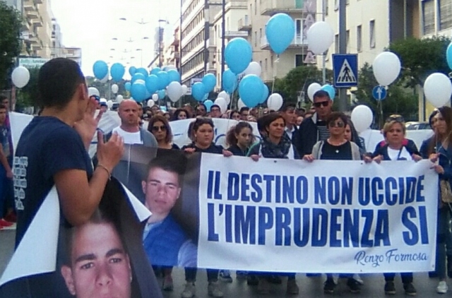 Siracusa, un anno senza Renzo Formosa: ieri la marcia in suo ricordo e delle tante vittime della strada