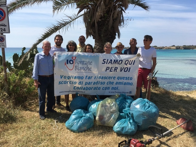 Siracusa, ripulito il costone di via Nettuno a Fontane Bianche