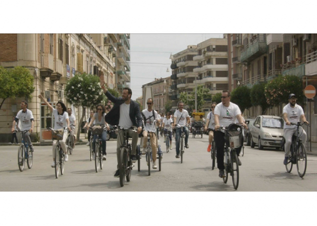 Siracusa, la biciclettata del candidato sindaco Francesco Italia