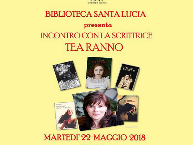 Siracusa, presentazione del libro "Sentimi" di Tea Ranno