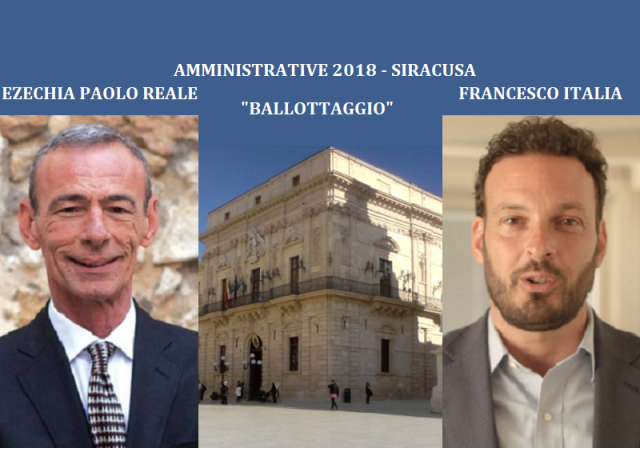 Siracusa, l'Ufficio elettorale centrale certifica i voti del ballottaggio: 18.210 per Francesco Italia, 16.153 per Ezechia Paolo Reale