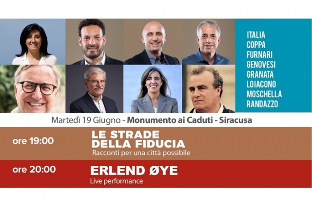 Siracusa, "Le strade della fiducia": Italia e la giunta al completo si raccontano