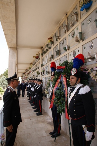 Siracusa, anniversario del carabinieri Scala: deposta una corona di fiori