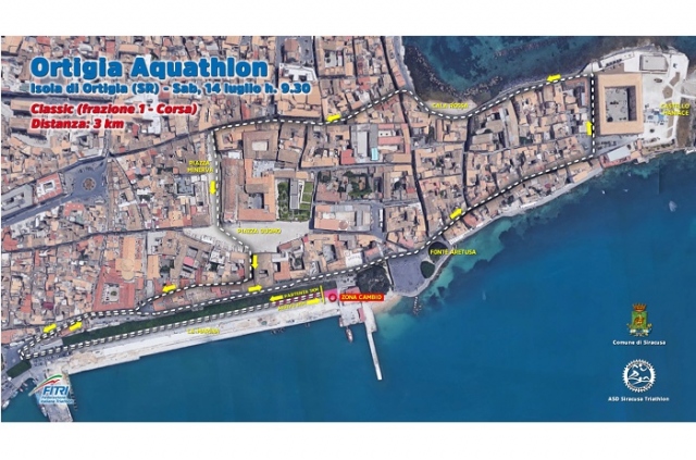 Siracusa ospita sabato 14 luglio “Ortigia Aquathlon”