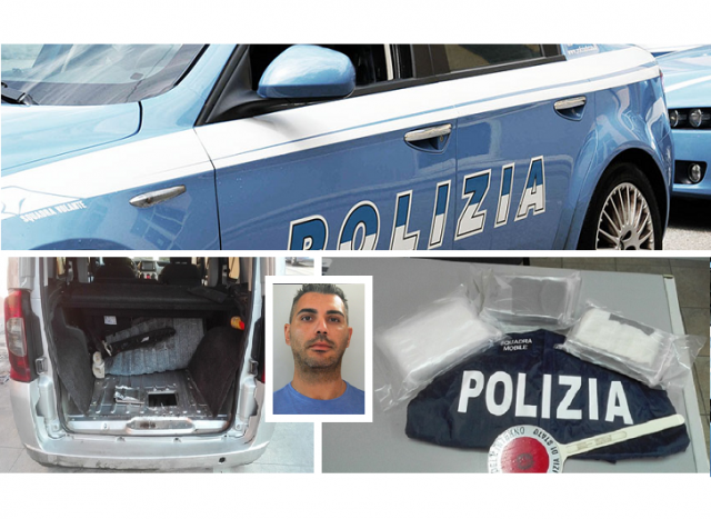 Arrestato corriere della droga sulla Siracusa-Catania, nascondeva in un doppio fondo dell'auto oltre 3 chili di cocaina