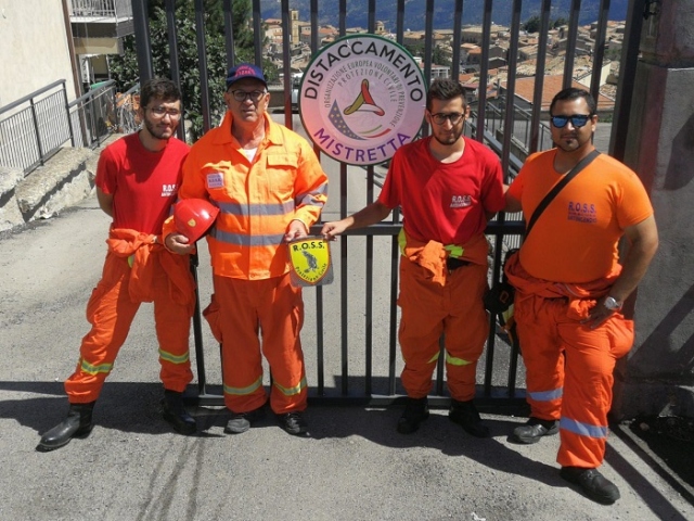 Siracusa, volontari del Ross a Mistretta per campagna antincendio