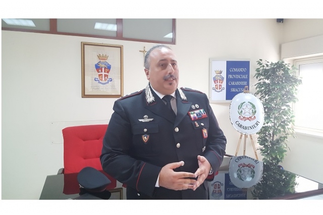 Siracusa, il ten. col. Giovanni Tamborrino è il nuovo comandante provinciale dei Carabinieri