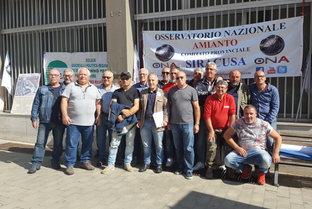 Siracusa, al via oggi i sit in dell'Ona per la tutela dei lavoratori esposti ad amianto