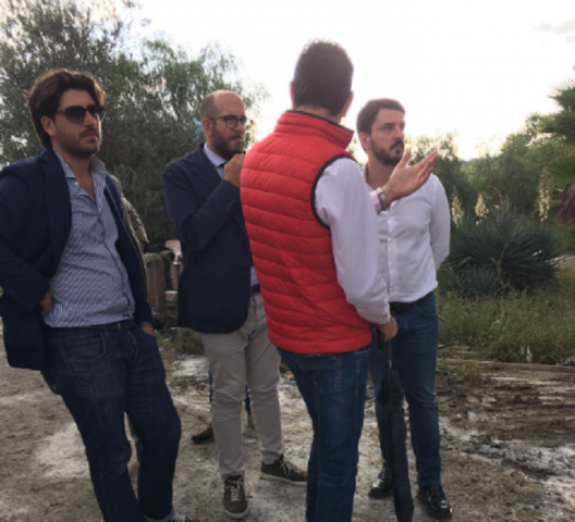 Lentini, sopralluogo di Cafeo sui luoghi dell'alluvione