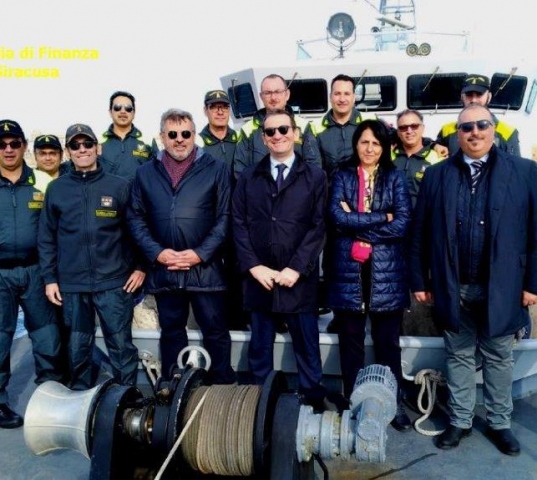 Siracusa, comitato ordine-sicurezza e Prefetto in visita a ormeggi Gdf