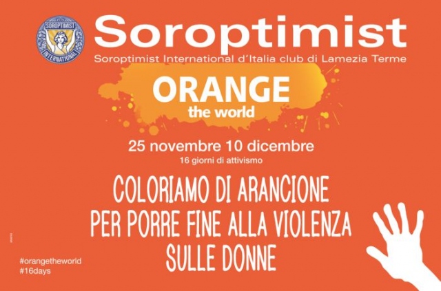 Siracusa, il Soroptimist aderisce a "Orange the World"