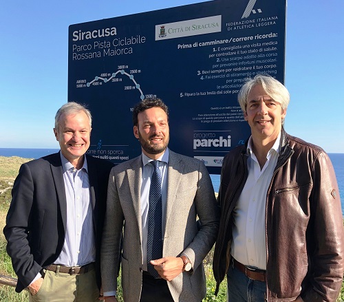 Siracusa, consegnato un tratto della pista ciclabile alla Fidal