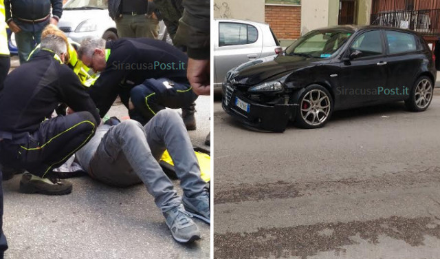 Siracusa, auto contro scooter: in ospedale i due a bordo della moto