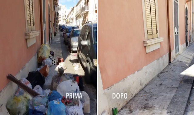 Siracusa, igiene urbana: la bonifica dell'ultima settimana in un VIDEO